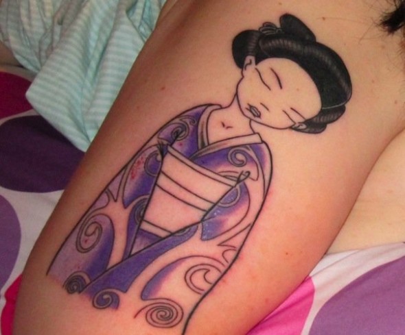 Geisha Partial On Flesh - Summer 2009